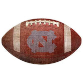 UNC Football Shaped Sign - 12"